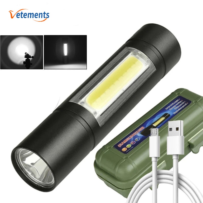 Đèn Pin Led Mini Cầm Tay Có Thể Sạc Lại Tiện Dụng