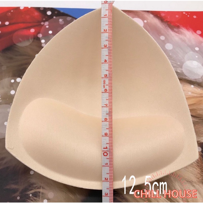 1 đôi đệm mut bra hình TAM GIÁC mút mỏng, mềm nâng ngực CHILL HOUSE