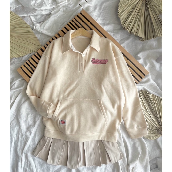 SET ÁO SWEATER VÀ CHÂN VÁY XẾP LY