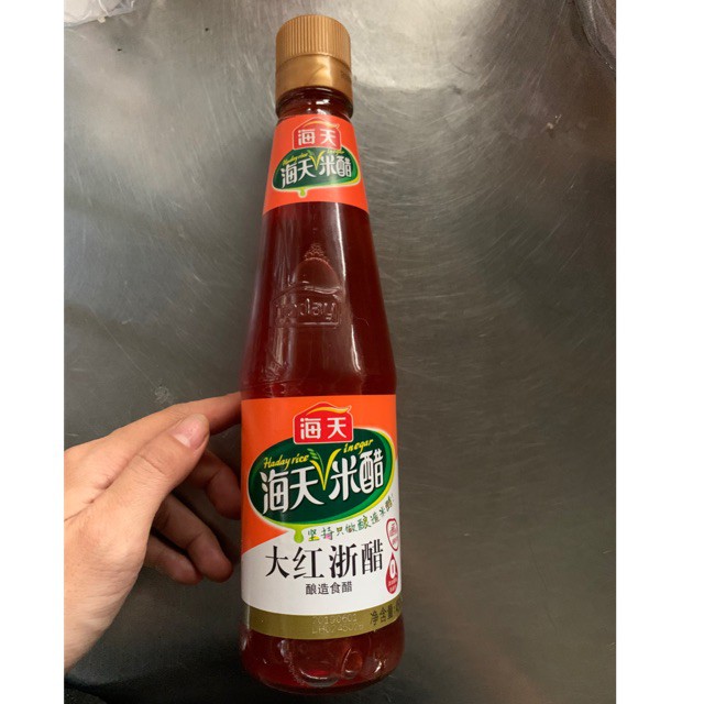 Giấm Đỏ Hải Thiên 450ml/ Haday Rice Vinegar - NK HongKong