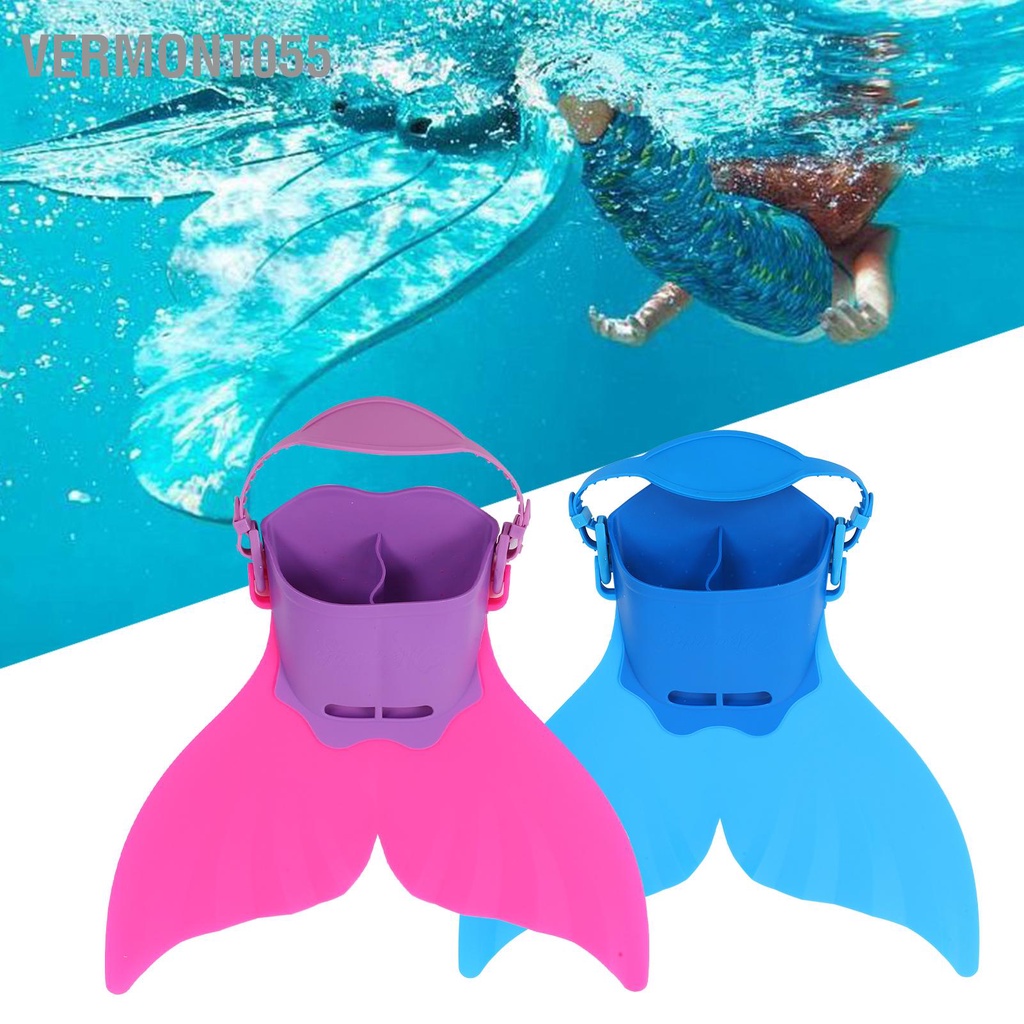 Có thể bán buôn Vây bơi đơn vây của nàng tiên cá dành cho trẻ em đuôi nguyên khối Một chân chèo mảnh Vermont055 Hàng giao ngay