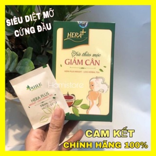 Trà Thảo Mộc Giảm Cân HERA PLUS [ MÃU MỚI TẶNG PHIẾU BẢO HÀNH 100tr ]