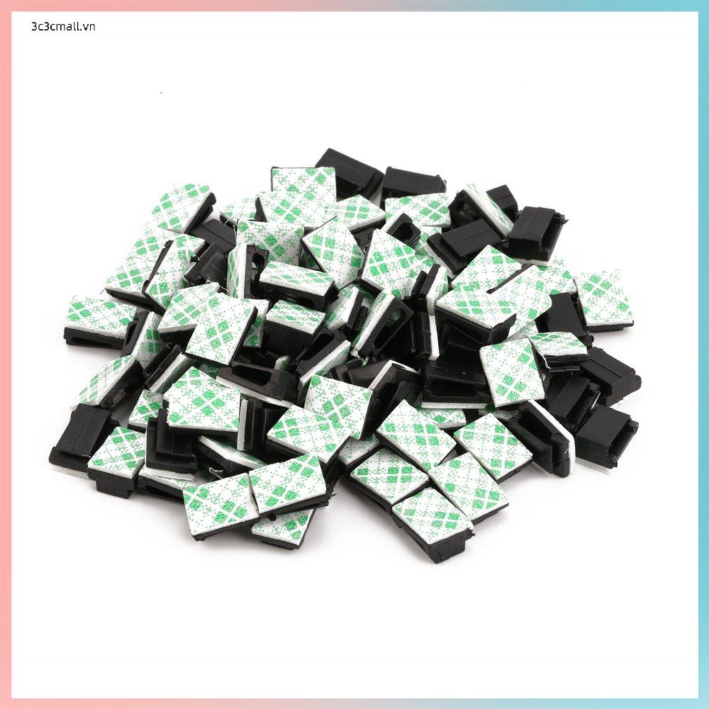 ⚡chất lượng cao⚡100pcs/lot Adhesive Car Cable Clips Flat Cable Winder Wire Tie Fixer Holder | BigBuy360 - bigbuy360.vn