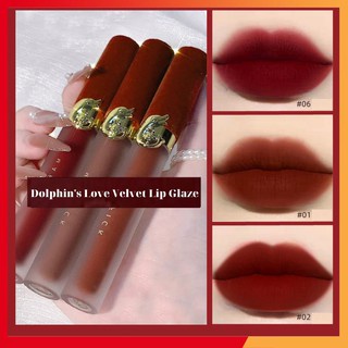 Son kem lì Maffick cá heo trang điểm mềm mịn mọng môi Dolphin's Love Velvet Lip Glaze MAFI31