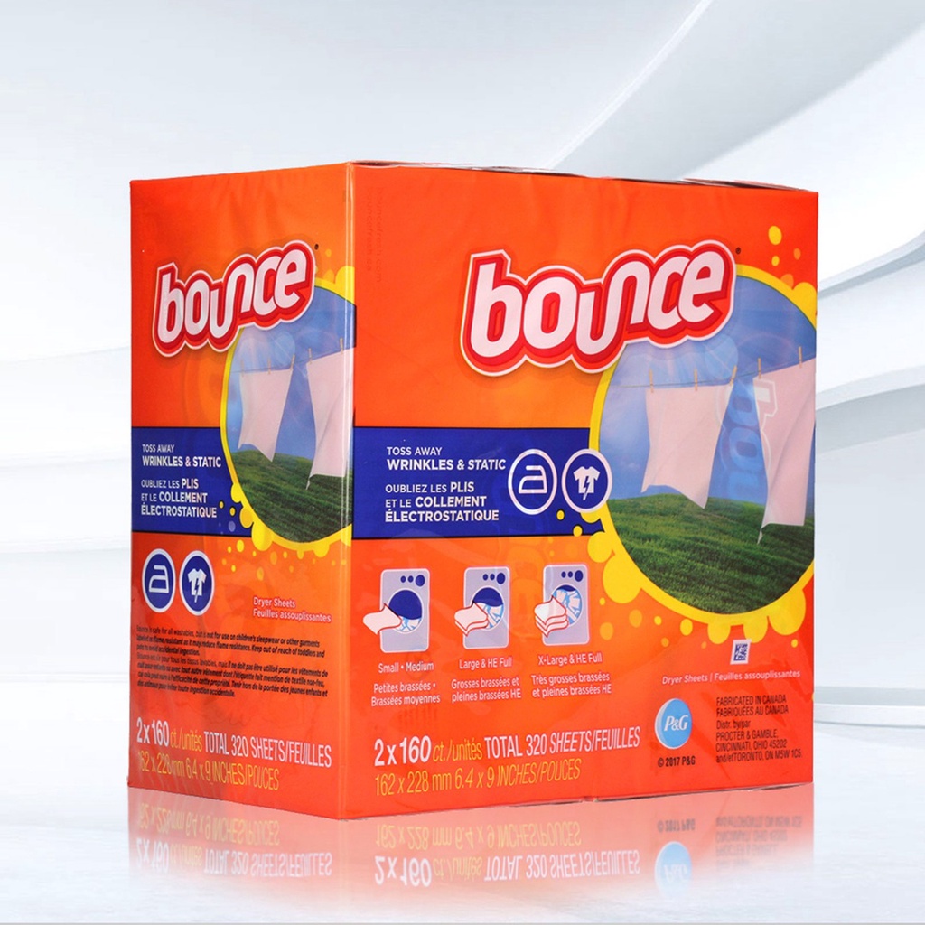 Giấy Thơm quần áo Bounce 320 (2× 160) tờ
