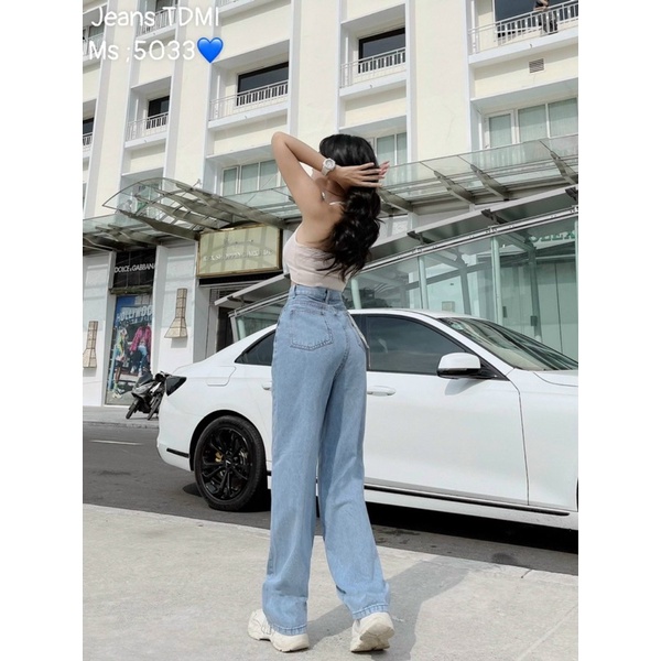 QUẦN JEANS ỐNG SUÔNG XANH M5033 THỜI TRANG TIQI.JEAN1988