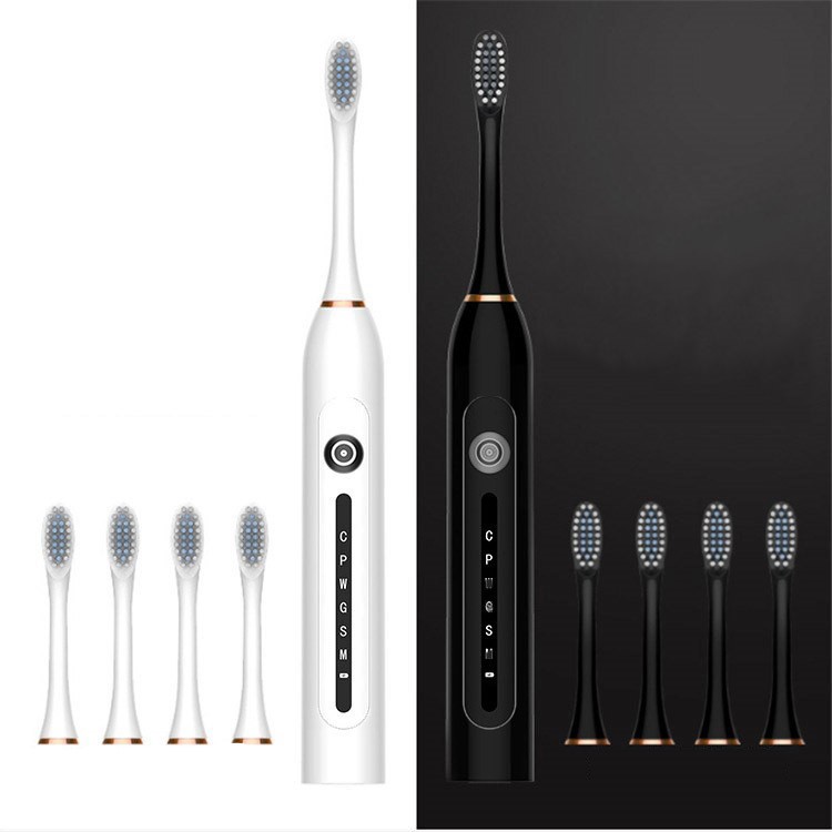 Bàn chải điện Sonic-X3Pro - Công nghệ Sonic Wave tiên tiến- Kèm 4 đầu bàn chải - Đánh bay mảng bám, sạch răng sâu
