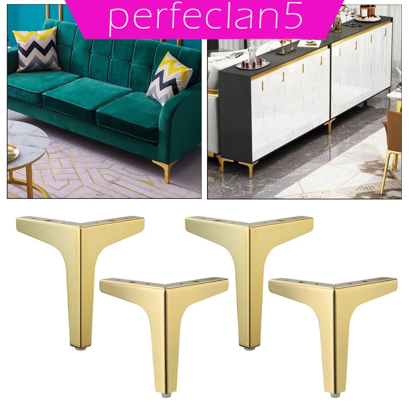 Bộ 4 cái chân đỡ bàn ghế / ghế sofa / đồ nội thất bằng sắt 10cm nhiều màu