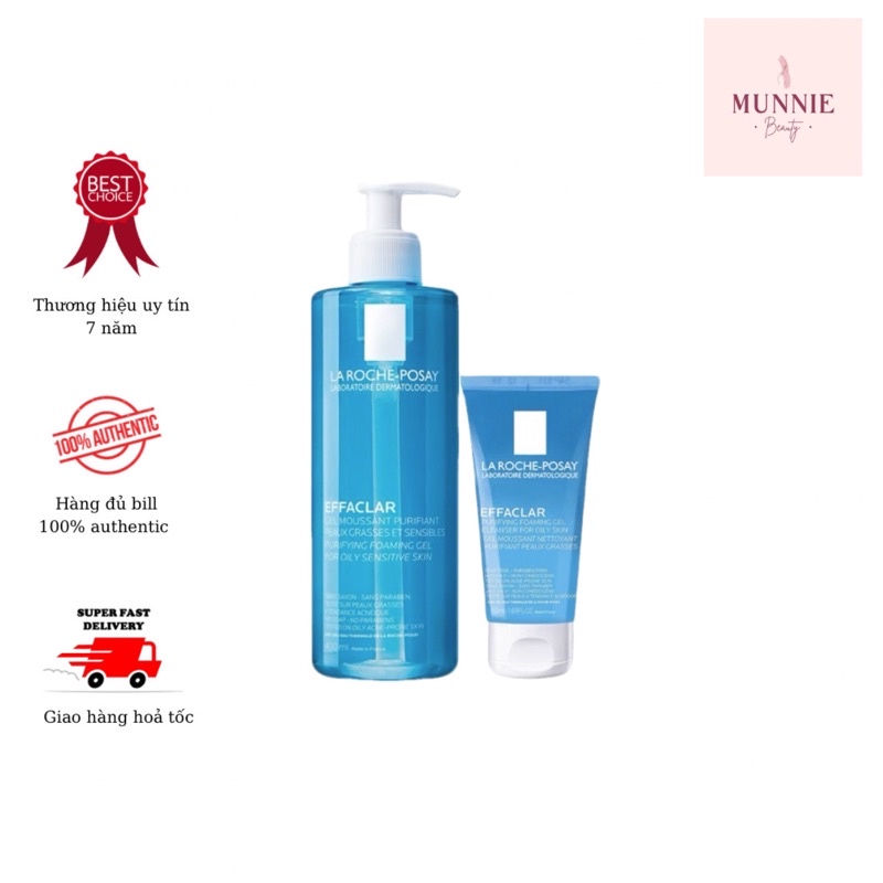 Bill Pháp] Sữa rửa mặt La Roche Posay Effaclar Purifying Foaming Gel  Cleanser | Shopee Việt Nam