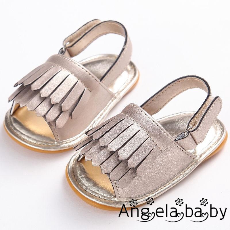 Giày sandal tập đi đế mềm chống trượt xinh xắn thời trang dành cho bé gái