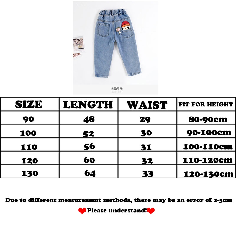 Quần Jeans In Họa Tiết Hoạt Hình Thời Trang Mùa Xuân Hàn Quốc Dành Cho Bé Gái 2023