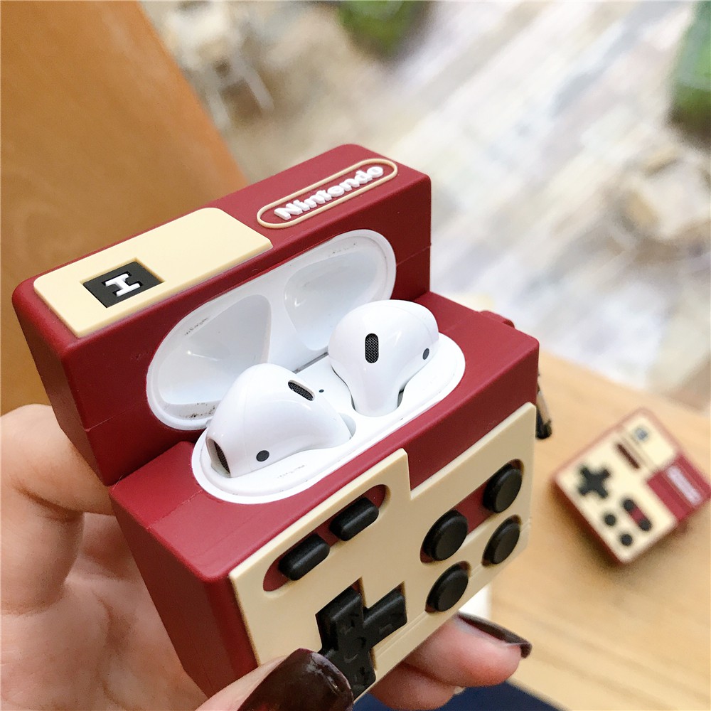 Vỏ bọc hộp đựng tai nghe bluetooth không dây Airpods 1/2/pro bằng silicon tiện dụng