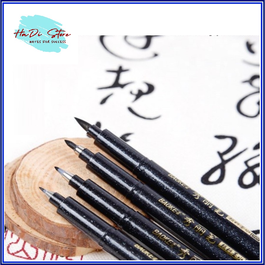 Bút BAOKE chuyên viết hán tự, calligraphy nhiều cỡ ngòi có bán ống mực refill