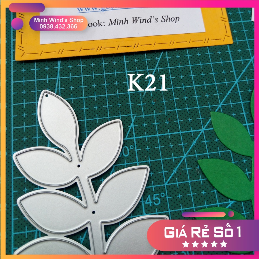 K21 - Khuôn Kim Loại Cắt Hình Chiếc Lá