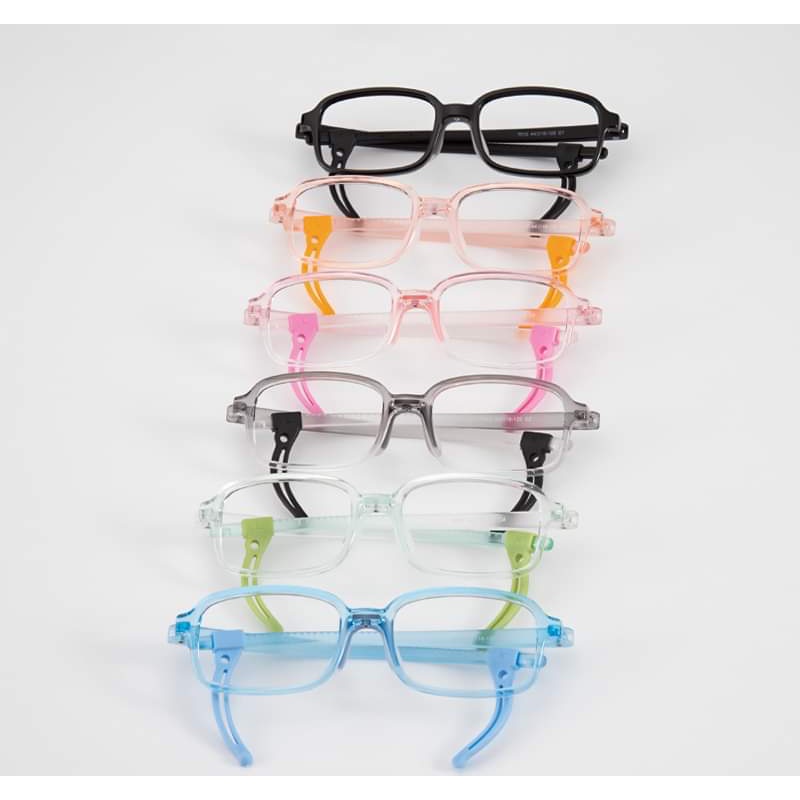 Gọng kính trẻ em nhựa dẻo có tai cài chắc chắn, dành cho bé từ 3 đến 9 tuổi- tặng kèm hộp,khăn lau