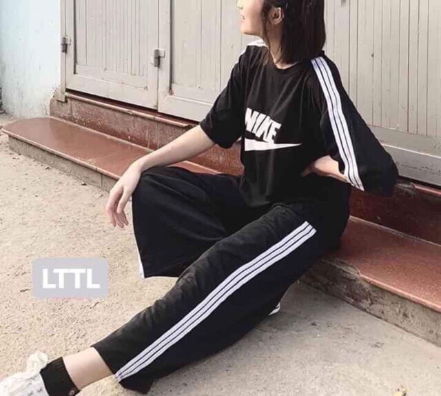 [RẺ VÔ ĐỊCH Quần Ống Rộng 3 Sọc