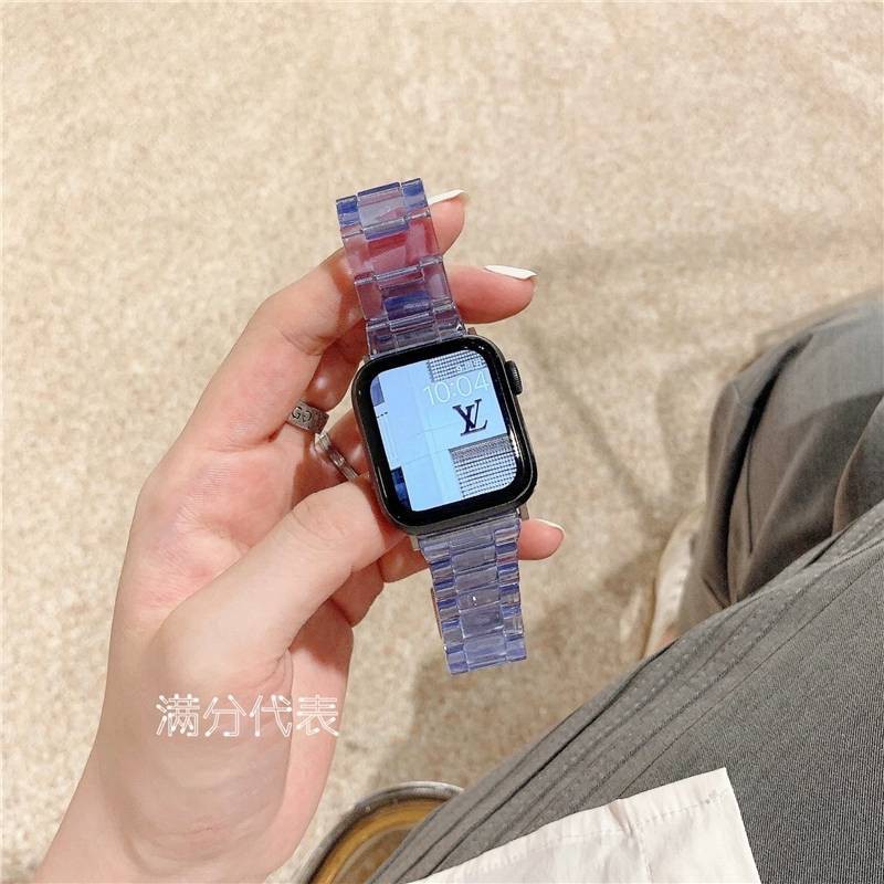 Dây Đeo Resin Trong Suốt Kích Thước 42mm / 38mm Cho Iwatch Series 3 2 1 / 44mm / 40mm