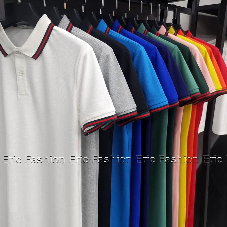 Áo polo nam nữ Eric Fashion, áo thun nam nữ cộc tay form rộng thể thao, áo phông cặp có cổ tay lỡ đẹp