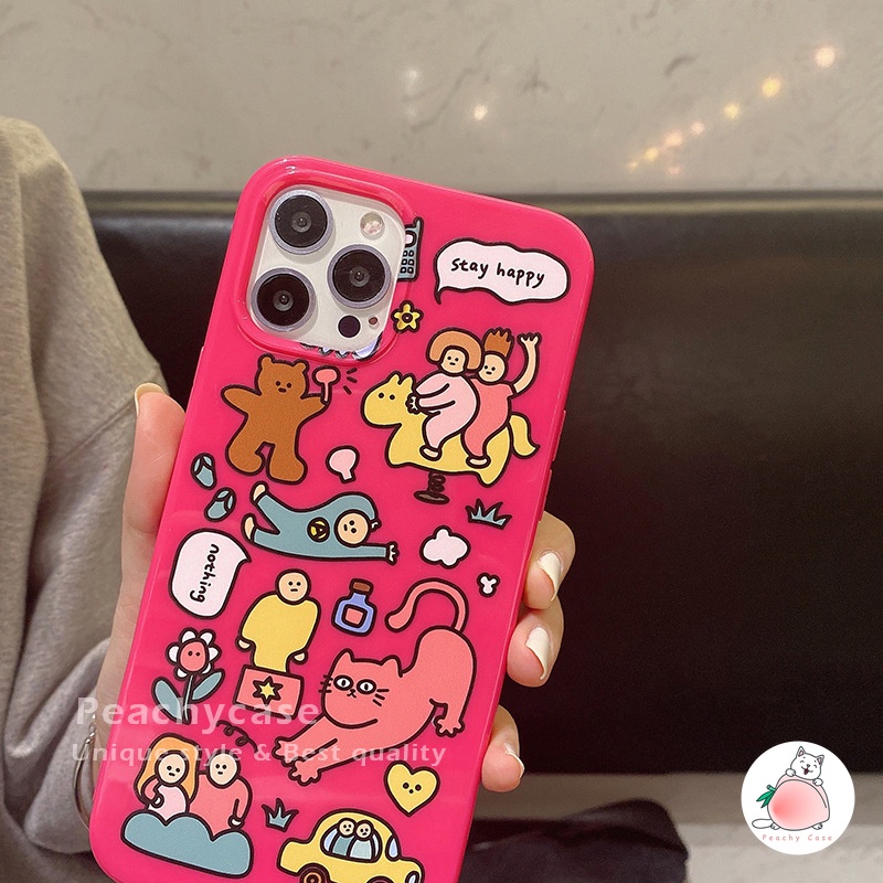Ốp Điện Thoại TPU Mềm Chống Bụi Hình Gấu Hoạt Hình Cho iPhone 13 Mini 12 Pro Max 11 Xr Xs Max X 7 8 Plus 12Mini