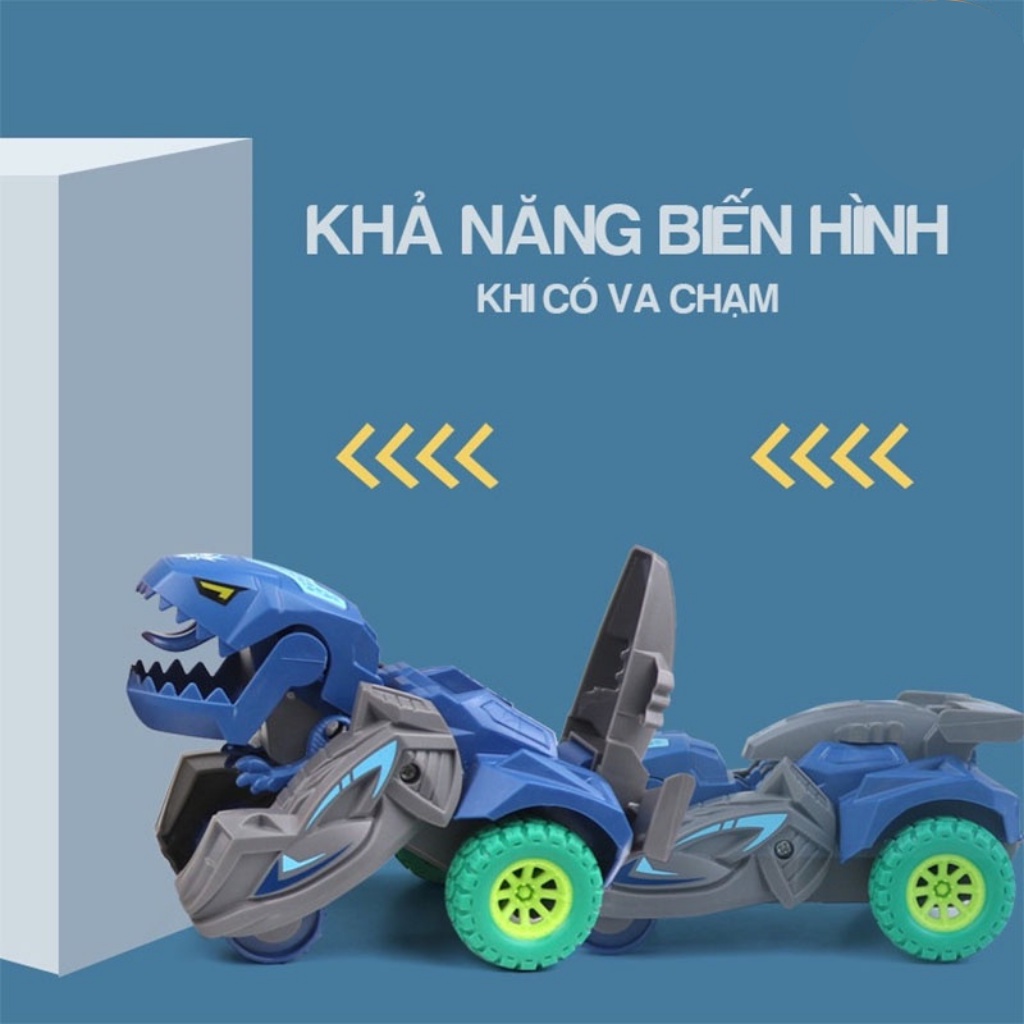 Đồ chơi cho bé ô tô khủng long biến hình cho trẻ thông minh vận động