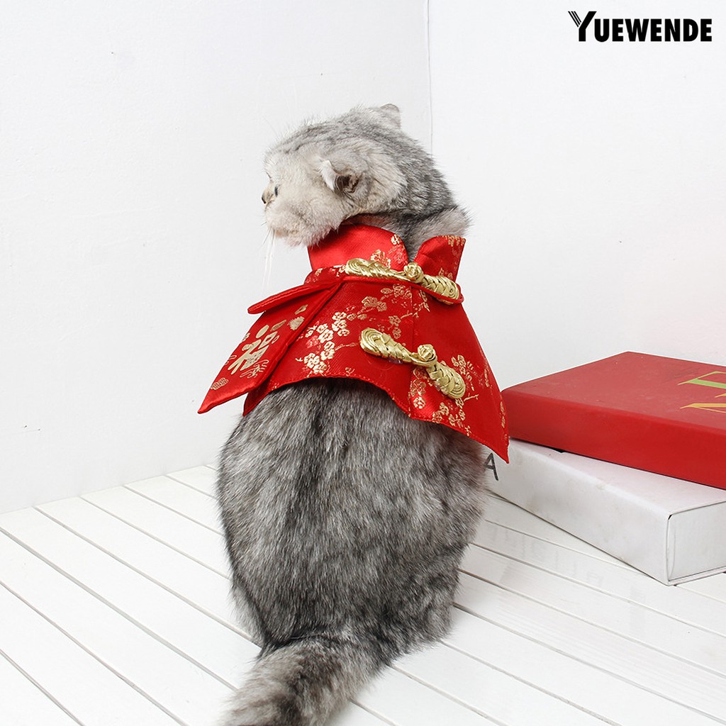 Áo Choàng Giữ Ấm Cho Thú Cưng Phong Cách Trung Hoa