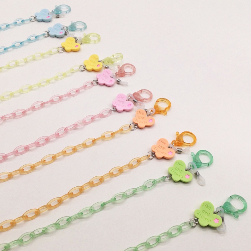 Dây đeo mắt kính chống thất lạc bằng acrylic màu sắc ngọt ngào
