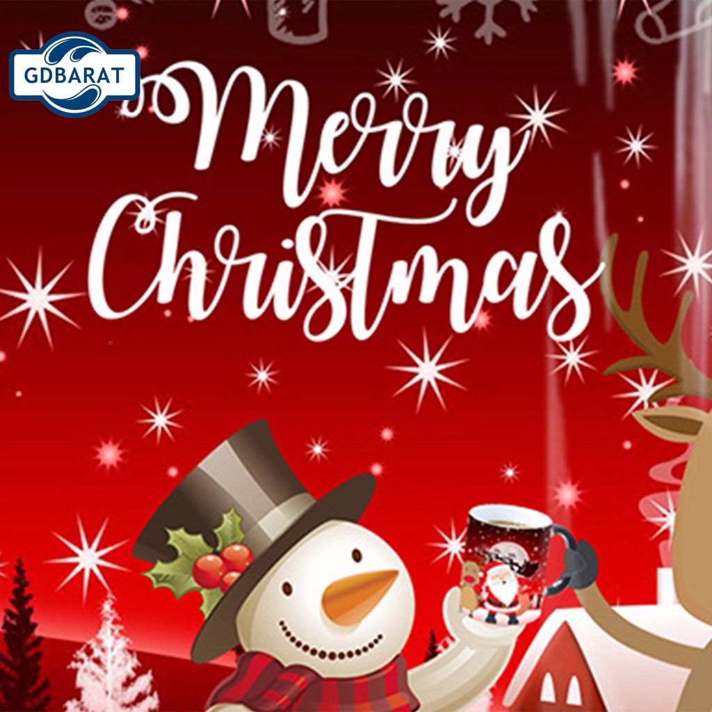 Cốc sứ uống cà phê cách nhiệt in họa tiết Giáng Sinh