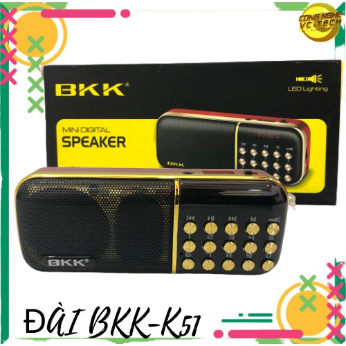 MÁY NGHE KINH PHẬT THẺ NHỚ, NGHE ĐÀI FM BKK-K51.