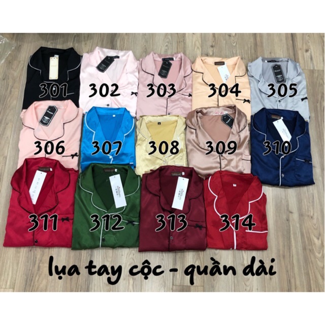 bộ ngủ lụa trơn
