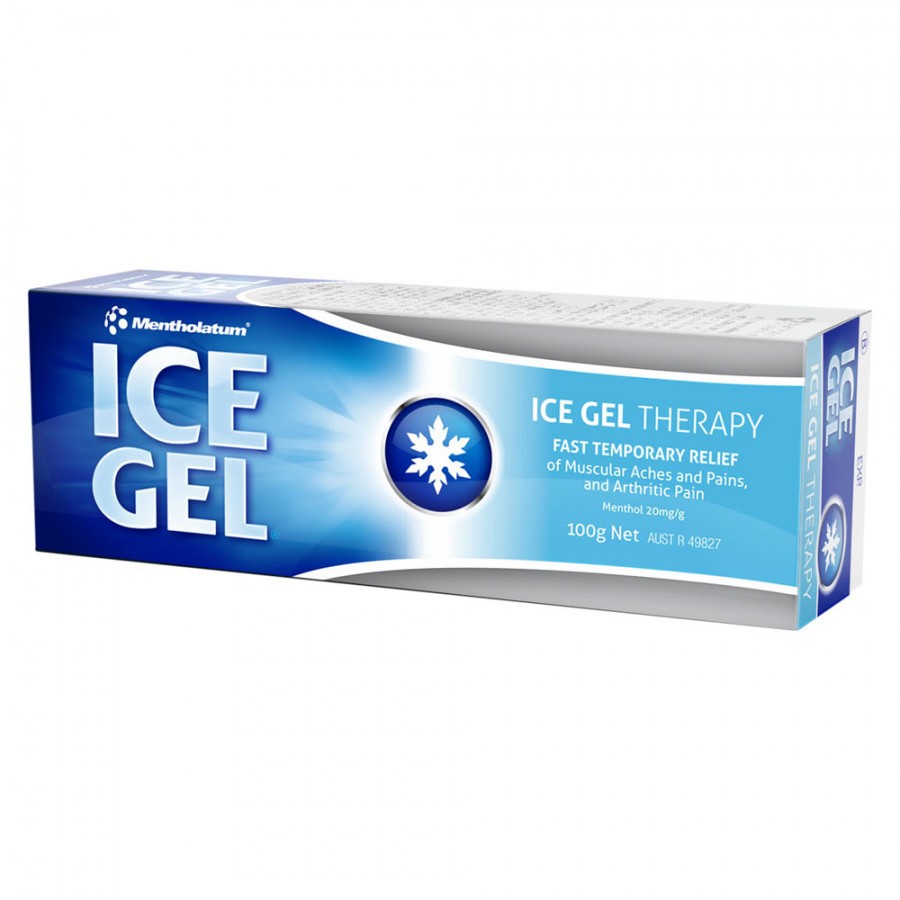 Gel lạnh xoa bóp Mentholatum Ice Gel Therapy  100g - ÚC