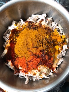 thịt lợn giả bò khô
