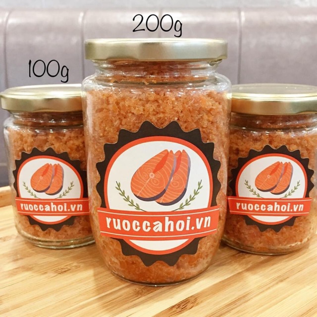 Ruốc cá hồi tươi sapa loại thơm ngon đặc biệt nhà làm lọ 100g