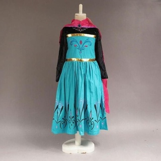 Trang Phục Váy Đầm Đỏ Elsa Frozen - 120