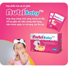 Cốm Vi Sinh NutriBaby Plus- Tăng cường chức năng hô hấp, giúp bé giảm ho, đau rát họng