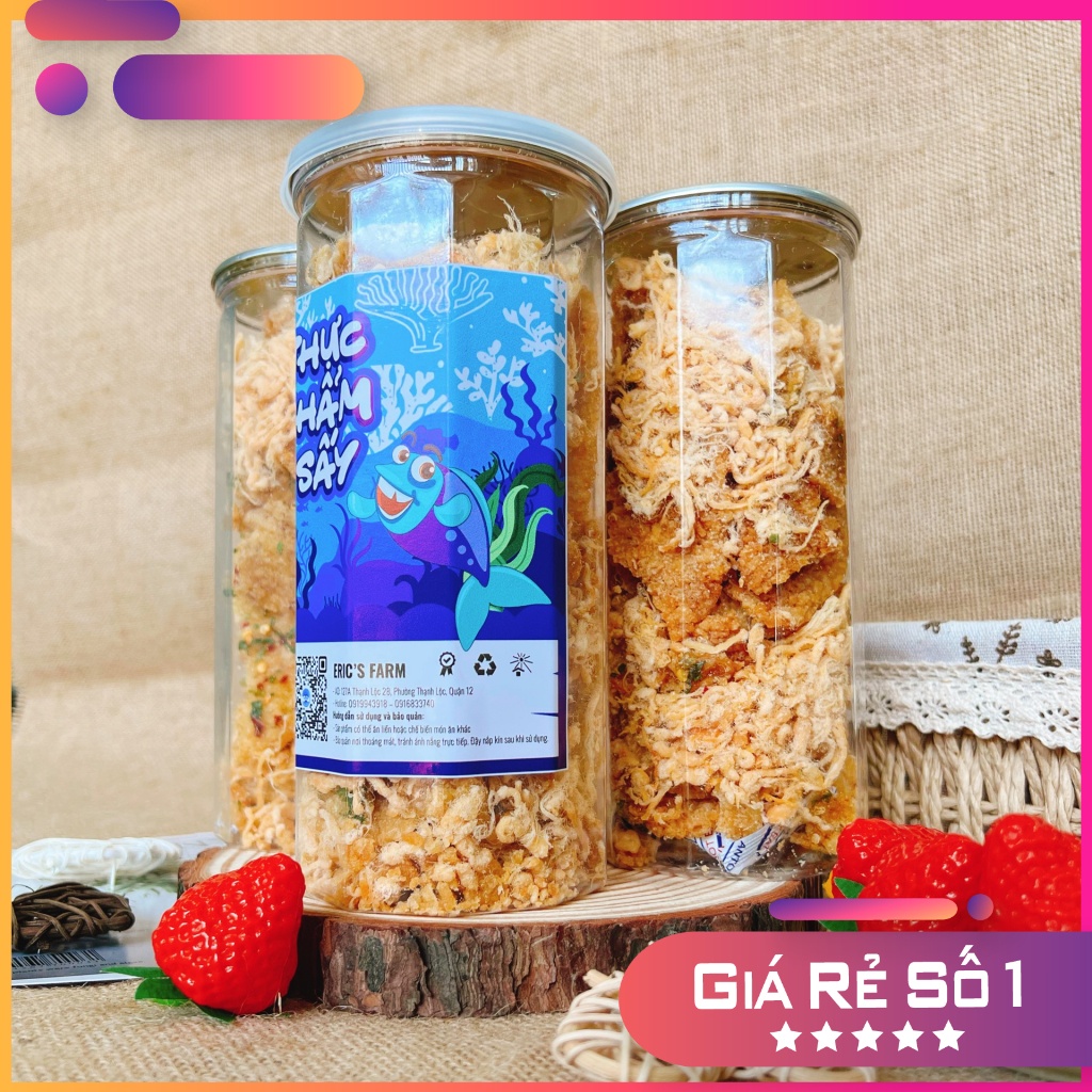 Cơm cháy chà bông Eric's Farm 300g, thơm giòn, thấm vị, ăn vặt Sài Gòn siêu ngon, giá rẻ