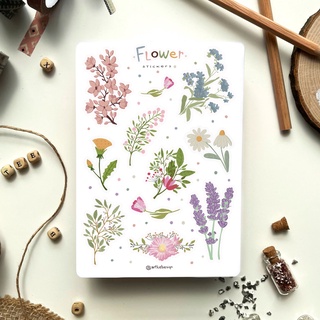 Painting Sticker - Flowers Sticker Pack - Sticker dán sổ ⭐ Bullet Journal Stickers, Sticker Chủ Đề Hoa Và Cây
