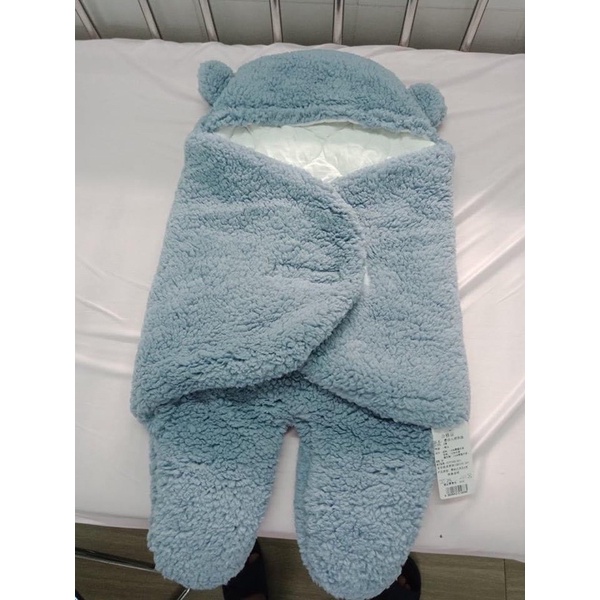 Chăn quấn dạng khăn ủ kén nhộng lông cừu cao cấp cho trẻ sơ sinh - 3 tháng Túi ngủ thoáng khí cho bé hình thú dễ thương