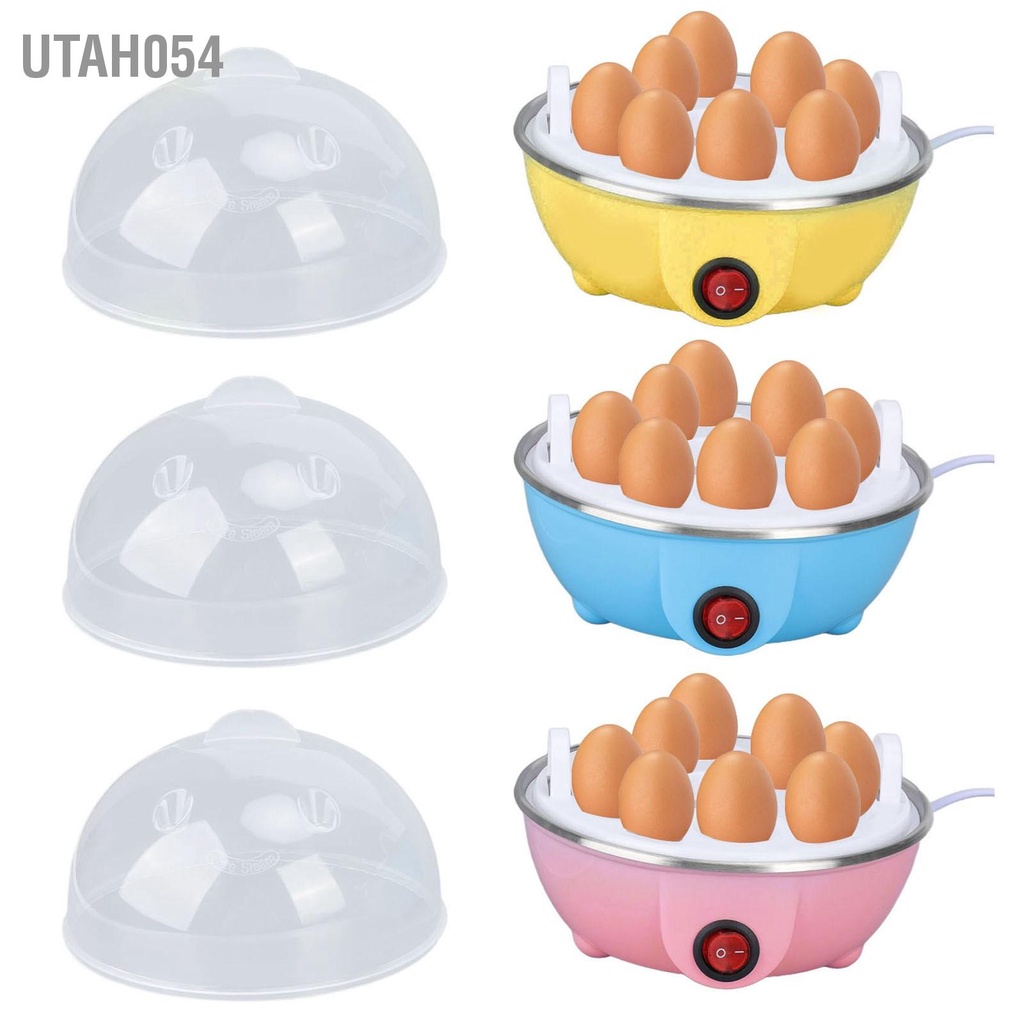 Utah054 Nồi Trứng Gà Tạo Được Đến 7 Quả Luộc Lớn Chống Cháy Khô Máy Đánh Tự Động Tắt Nguồn Có Đĩa Làm Nóng