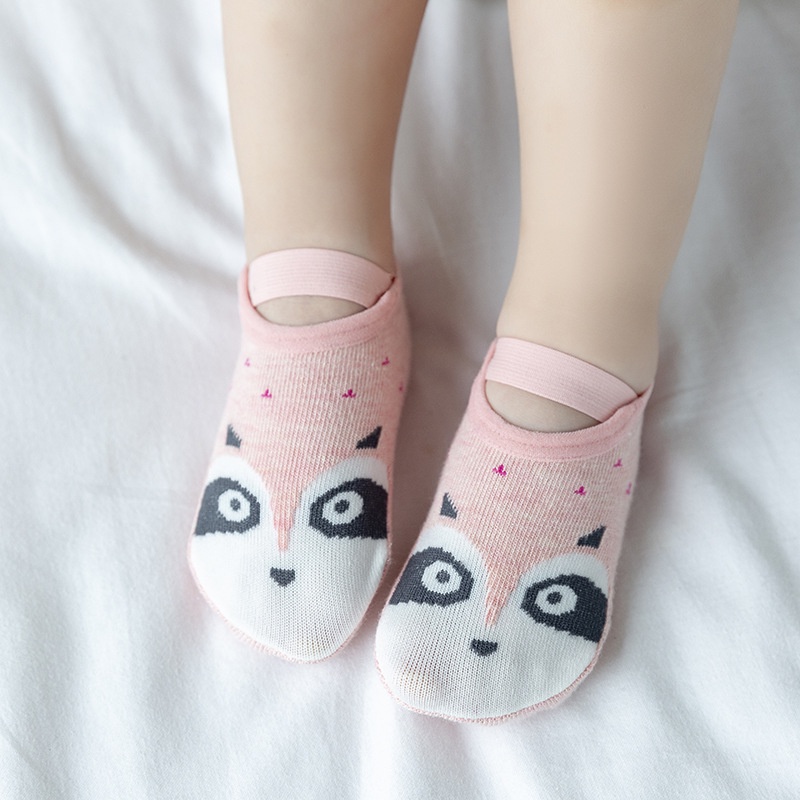 Vớ trẻ em Vớ Cotton Chống Trượt In Họa Tiết Hoạt Hình Có Quai Đeo Chống Trượt Dành Cho Bé Sơ Sinh