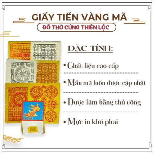 Giấy Tiền Trắng Tiền Vàng Vãn Xanh Bạc Xúc Thanh Y Thiên Khố Cao Cấp Hàng Mã Đồ Thờ Cúng Thiên Lộc - Bó 10 Xấp