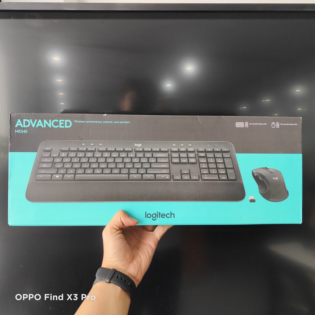 Combo bàn phím và chuột không dây Logitech MK 545 Advanced - Hàng chính hãng