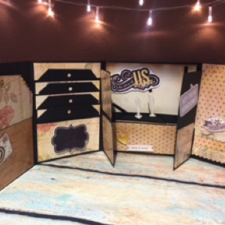 Scrapbook folio vintage