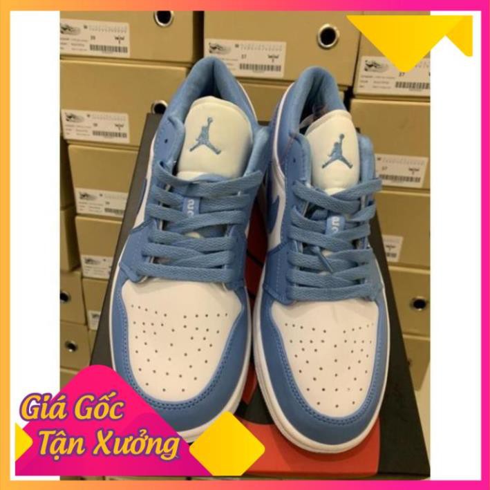 [FREESHIP-BẢO HÀNH 12 THÁNG] Giày Thể Thao AIR JORDAN 1 Low Cổ Thấp  Xanh Biển Cực Đẹp CỰC ĐẸP