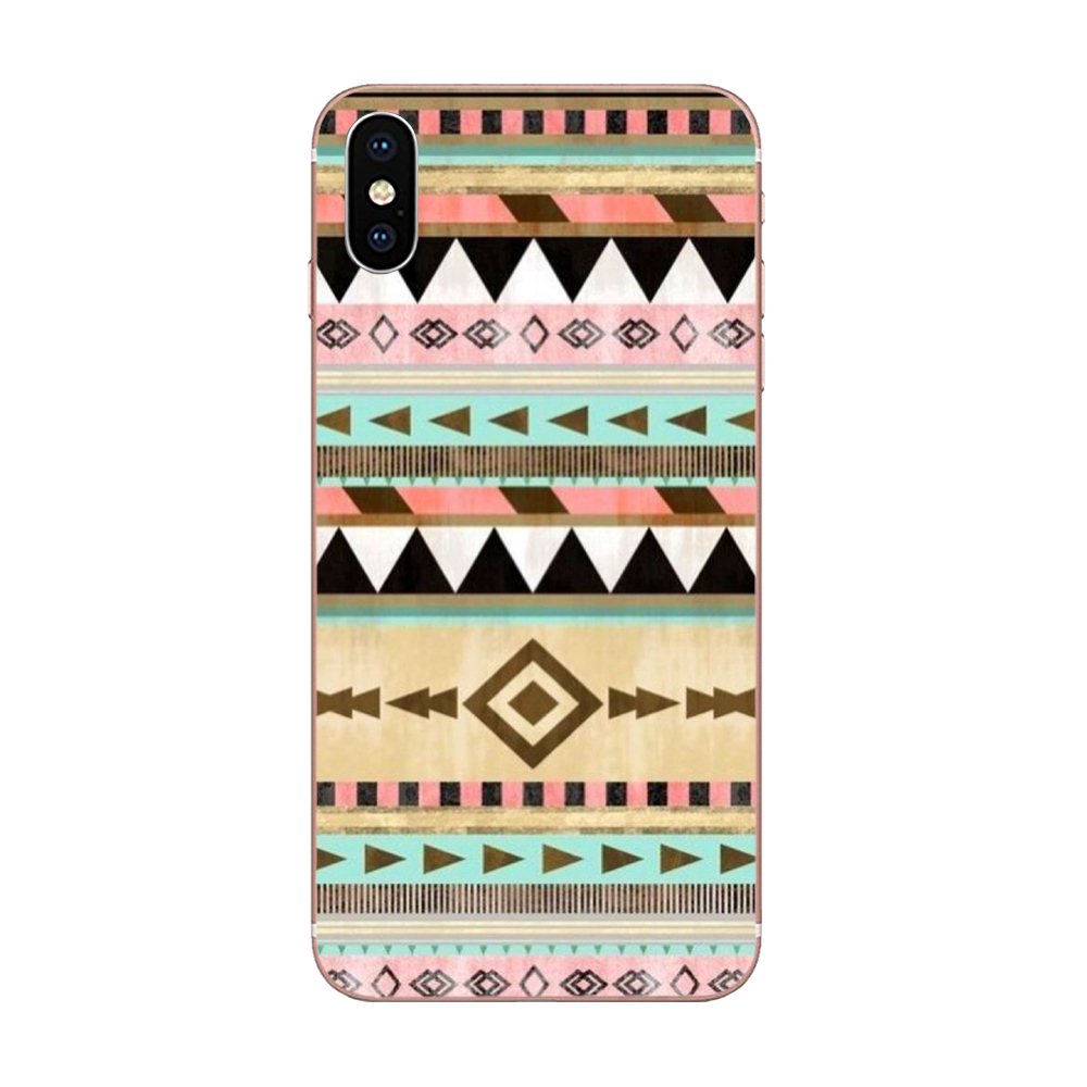 AZTEC Ốp Điện Thoại Mềm Hình Tam Giác Màu Pastel Cho Samsung Galaxy A10 A20 A20E A3 A40 A5 A50 A7 J3 J5 J6 J7 2016 2017 2018