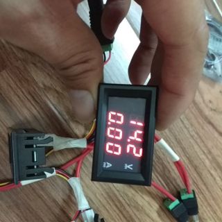 Đồng hồ LED đo dòng và áp DC 10A 100V