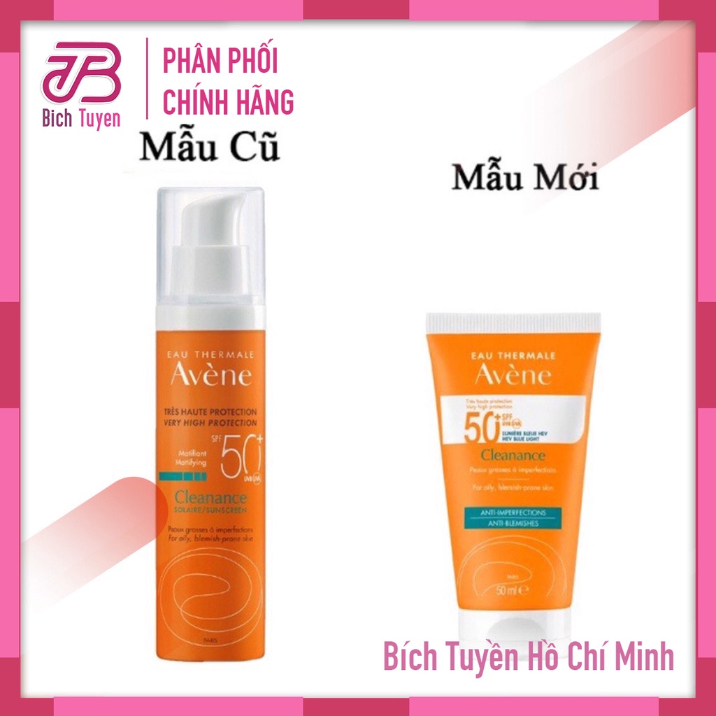 Kem chống nắng EAU THERMALE AVÈNE Cleanance Solaire/Sunscreen Cho Da Nhờn Mụn BT Cosmetic Chống Nắng Avene