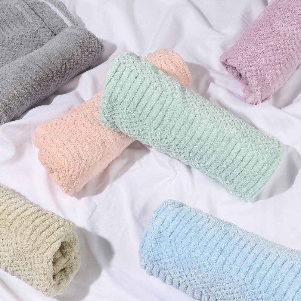 Khăn Sấy Khô Tóc Bằng Sợi Micro Thấm Hút Nước Nhanh Màu Sắc Ngọt Ngào DAPHS