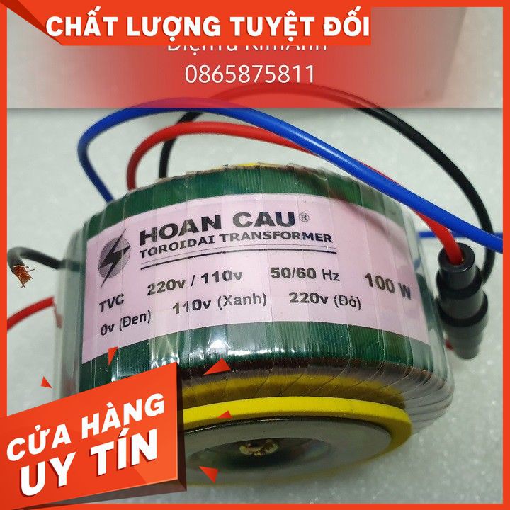 Biến Áp Xuyến đổi điện 110-220V 100w