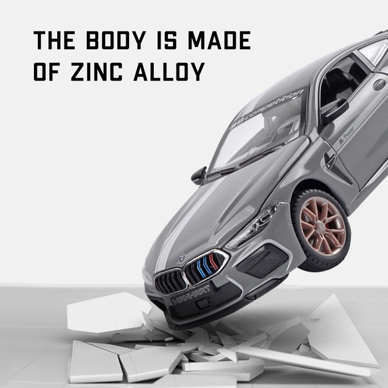 Mô Hình Xe Hơi BMW M8 Manhart Bằng Hợp Kim Tỉ Lệ 1: 24