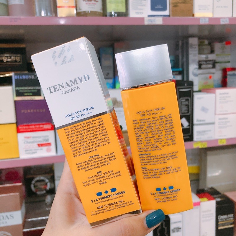 Huyết thanh chống nắng TENAMYD Aqua Sun Serum SPF 50/PA+++